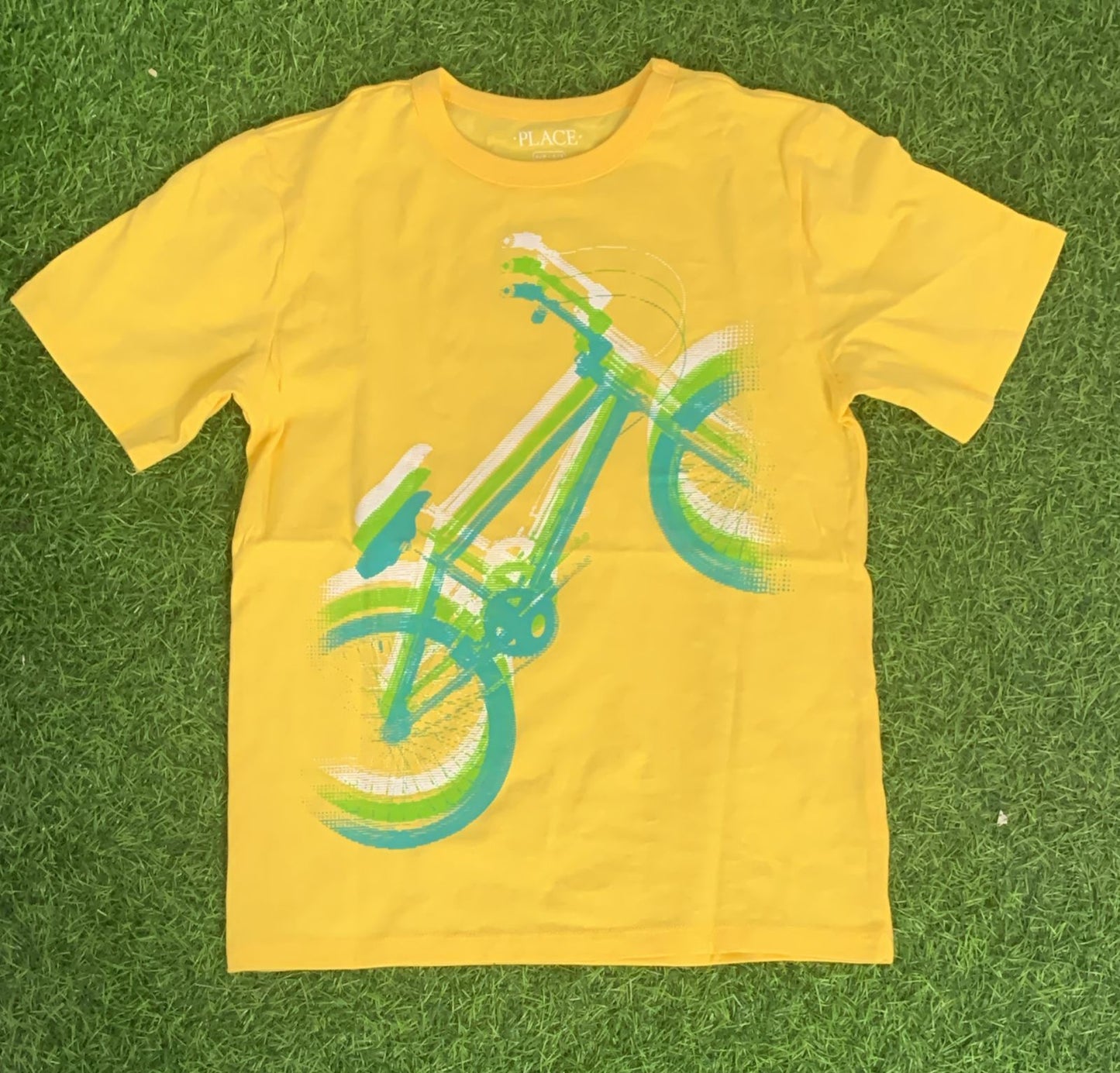 Yellow bicycle shirt