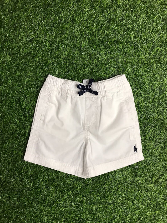 White polo shorts