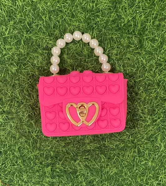 Rose pink pop it bag