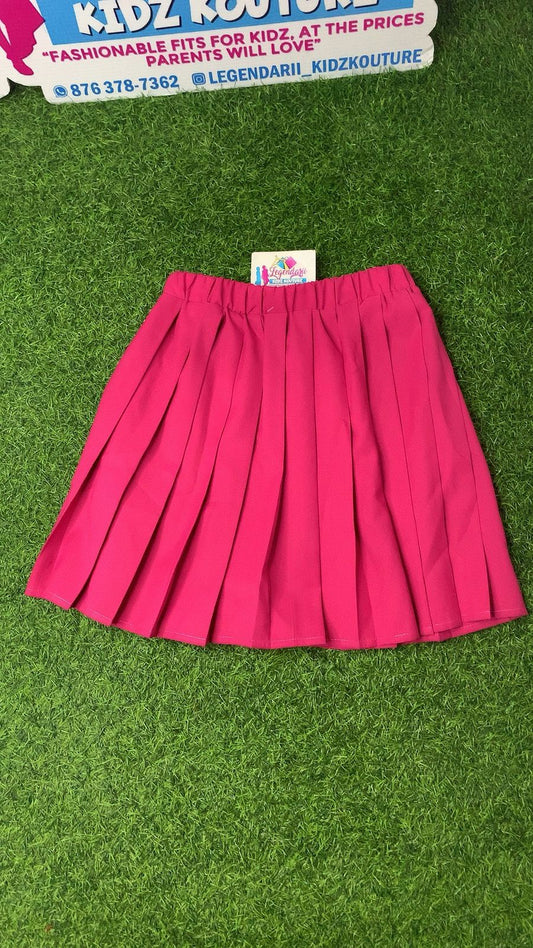 Pink pleated skirt (big girl)