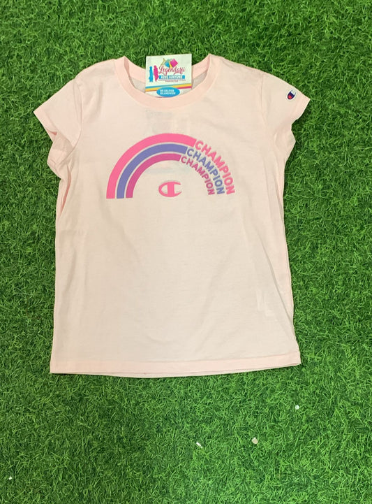 Light Pink Rainbow Champion Top