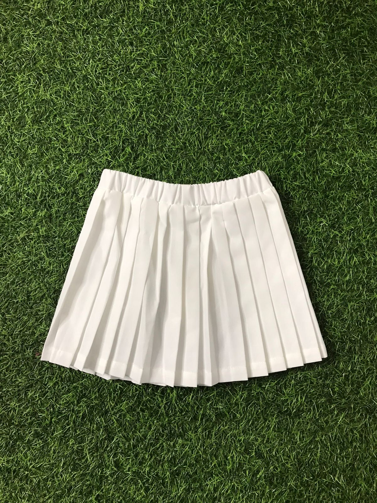 White knife pleated skirt(baby)