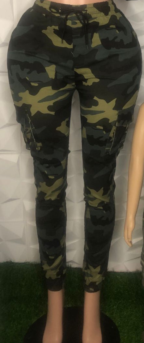 Camo cargo pants