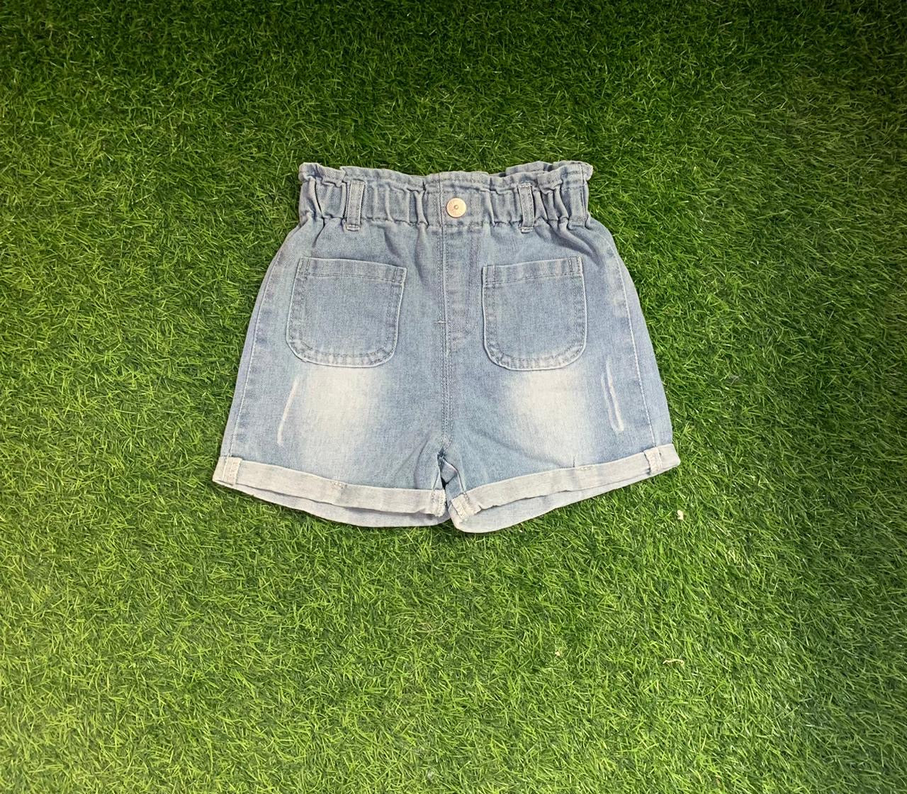 Denim paper bag short (baby)