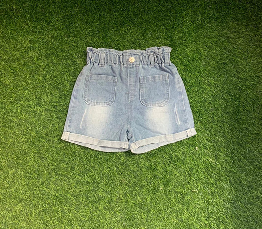 Denim paper bag short (baby)