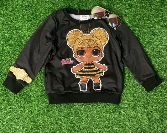 Black LOL sweater top