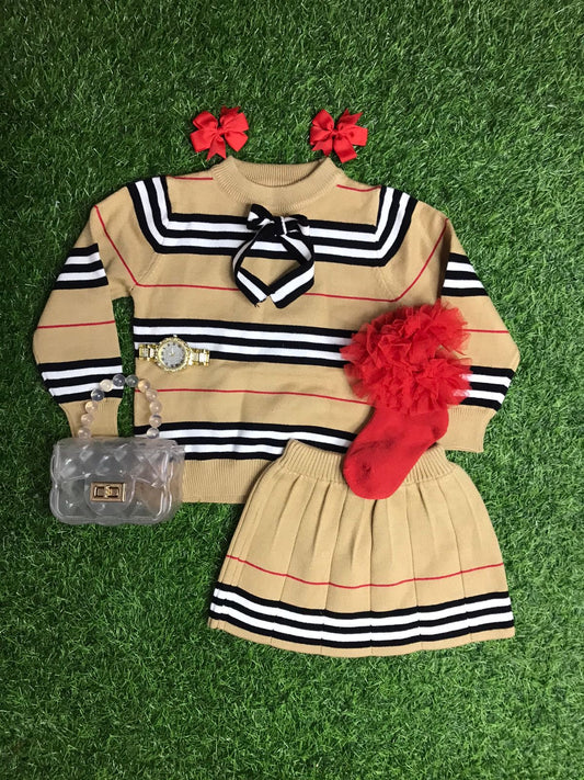 Burberry sweater skirt sets