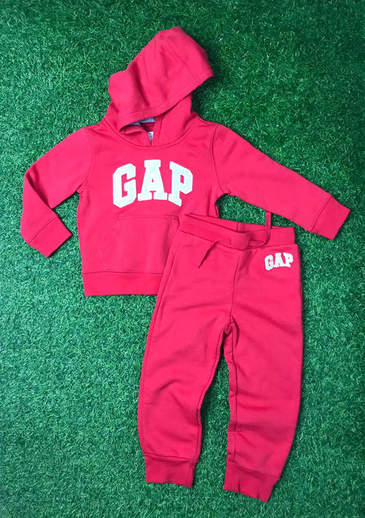 Red hoodie gap joggers set