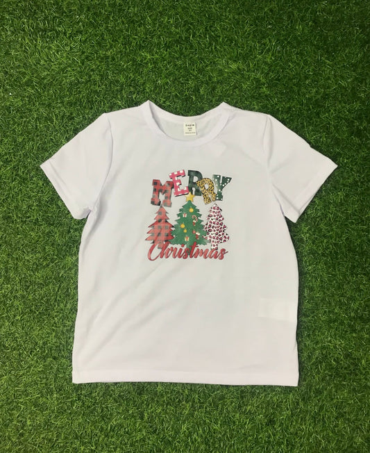 White merry Christmas T shirt