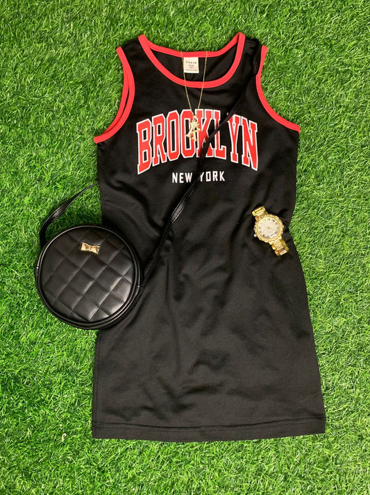 Black Brooklyn jersey dress