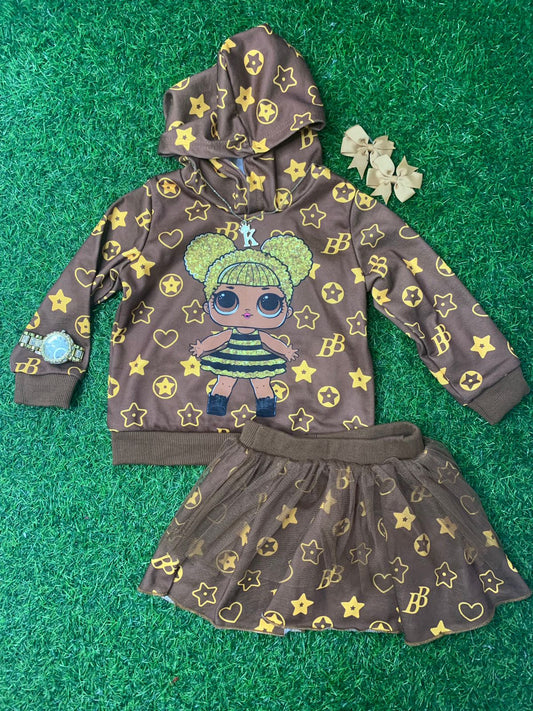 Brown Lol tutu set