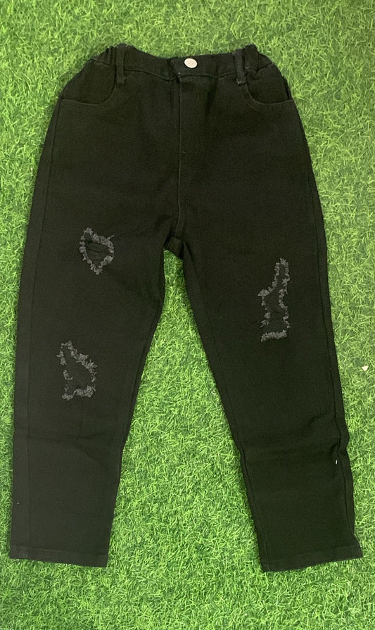 Boy Black Ripped Jeans