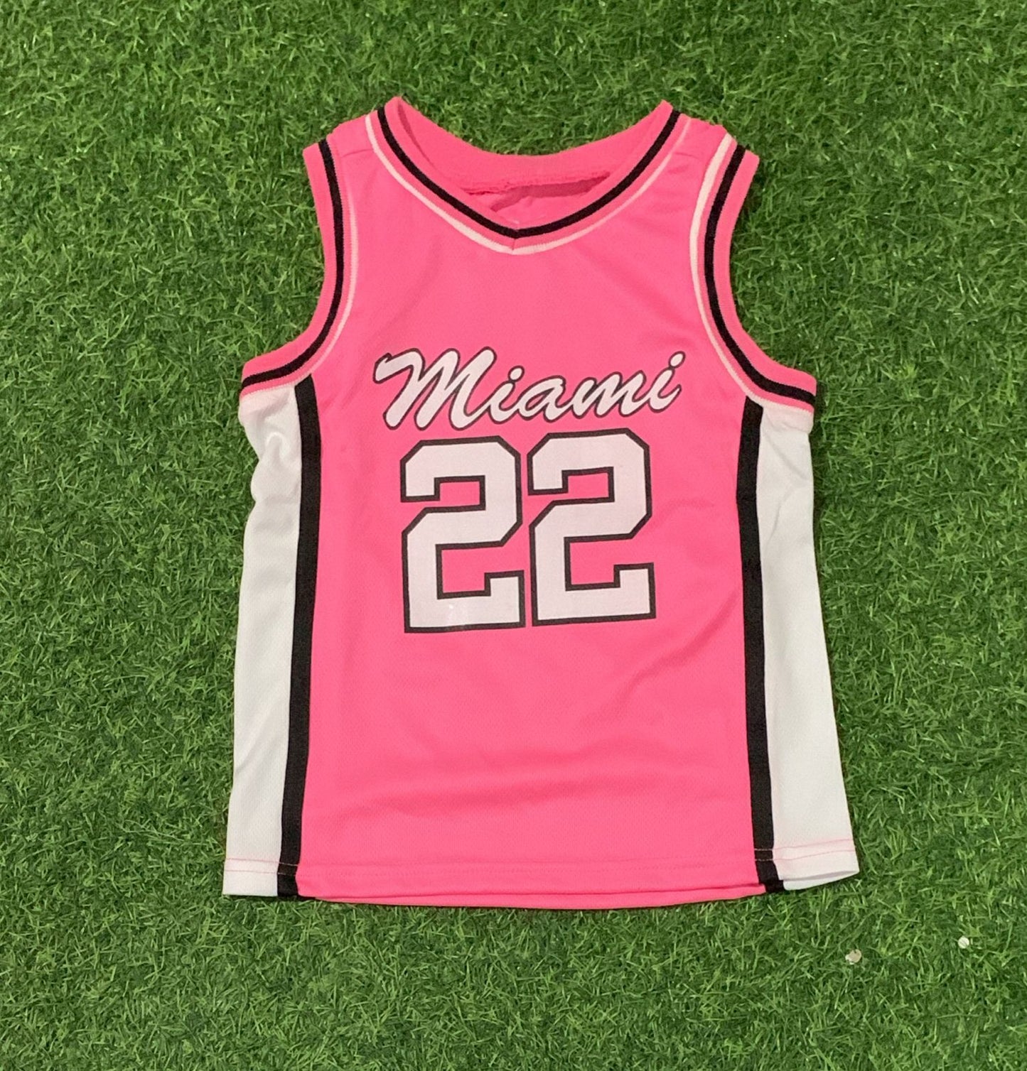 Pink sleeveless Miami Jersey Top