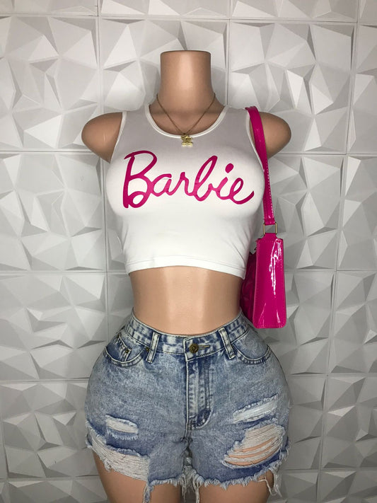 White Barbie top