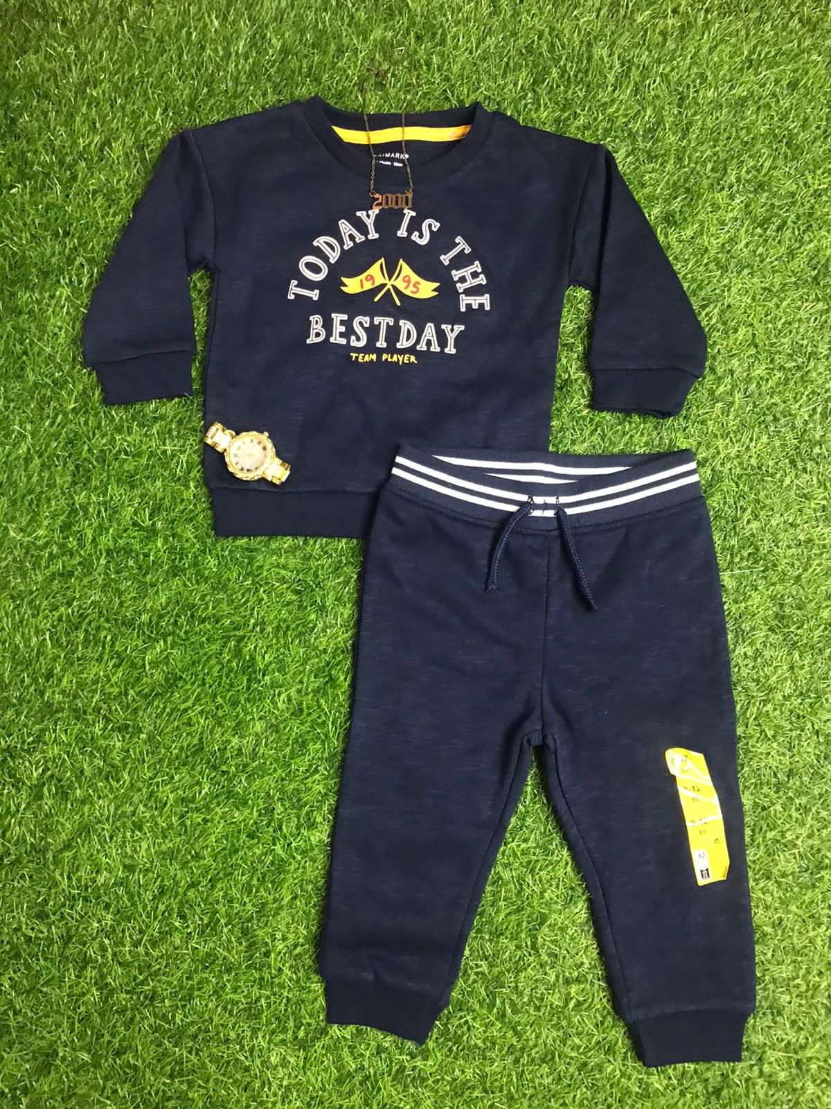 Navy blue best day sweater set