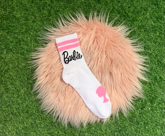 White Barbie socks