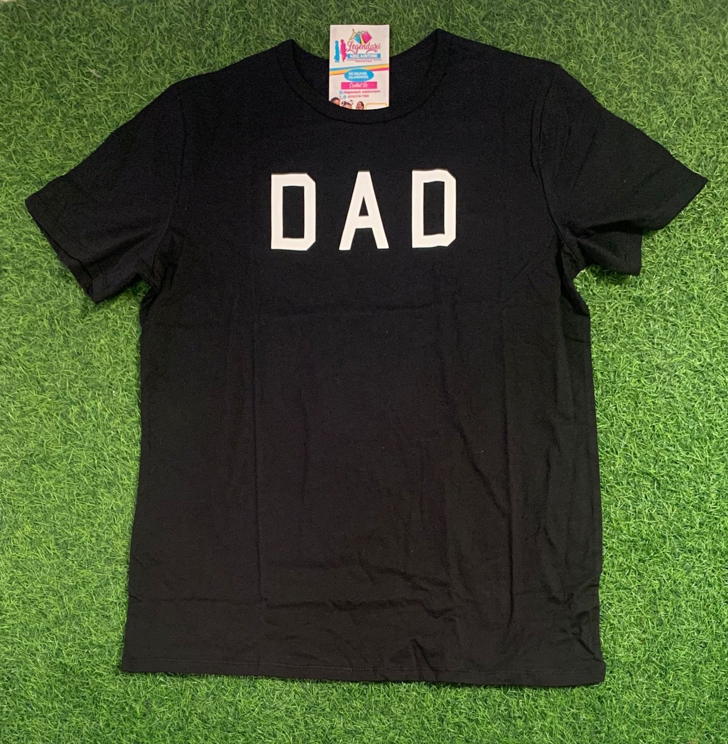 Black and White Dad Top (Adult)