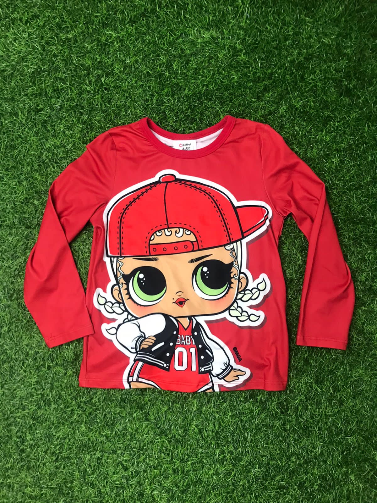 Red Lol long sleeve top