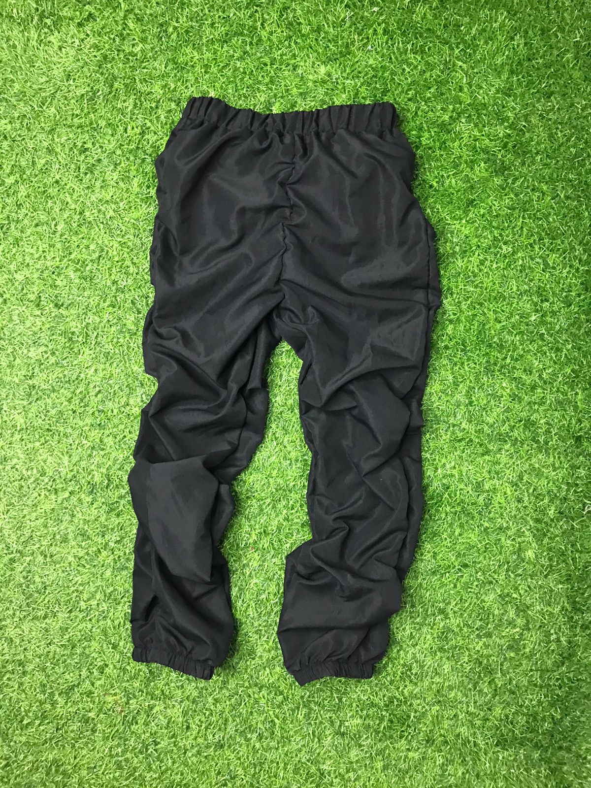 Black stack pants