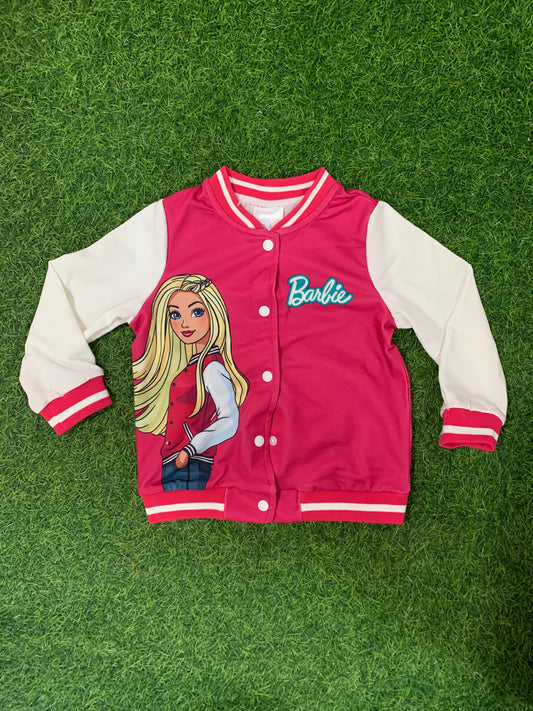 Pink Barbie varsity jacket