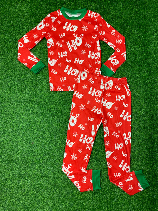 Red and green Christmas pajama